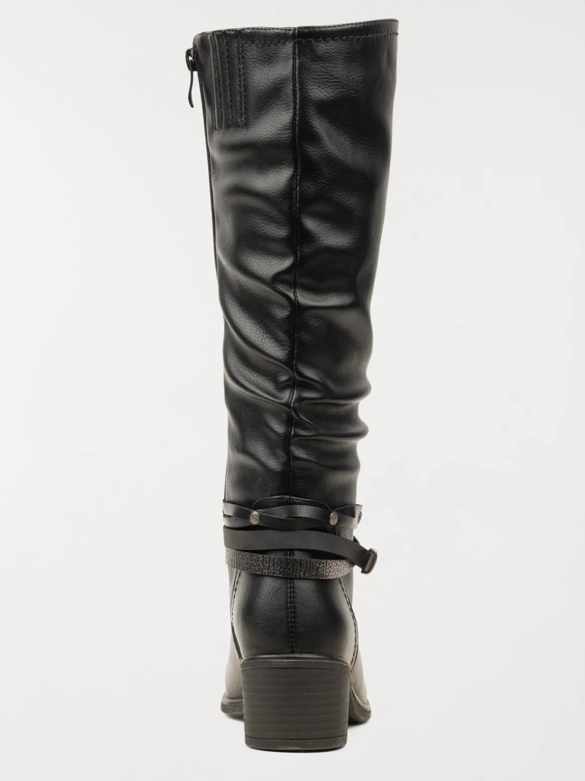 Bottes femme plissées noir (36-41)