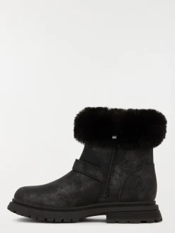 Bottes fourrées noires fille (31-36)