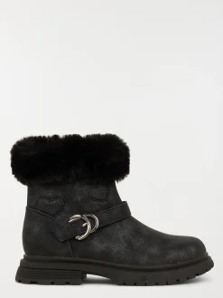 Bottes fourrées noires fille (31-36)