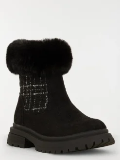 Bottes fourrées noires fille (24-30)