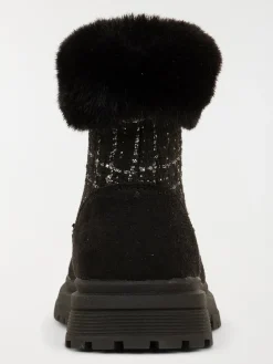 Bottes fourrées noires fille (24-30)
