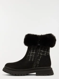 Bottes fourrées noires fille (24-30)