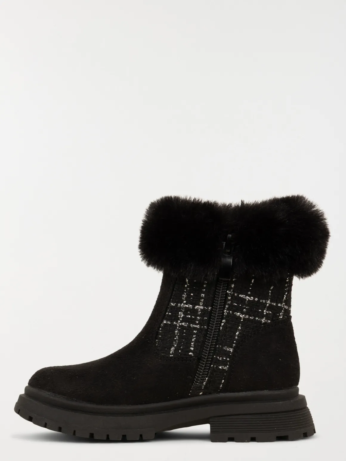 Bottes fourrées noires fille (24-30)