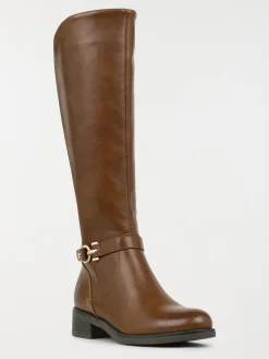 Bottes marrons à talon femme (36-41)