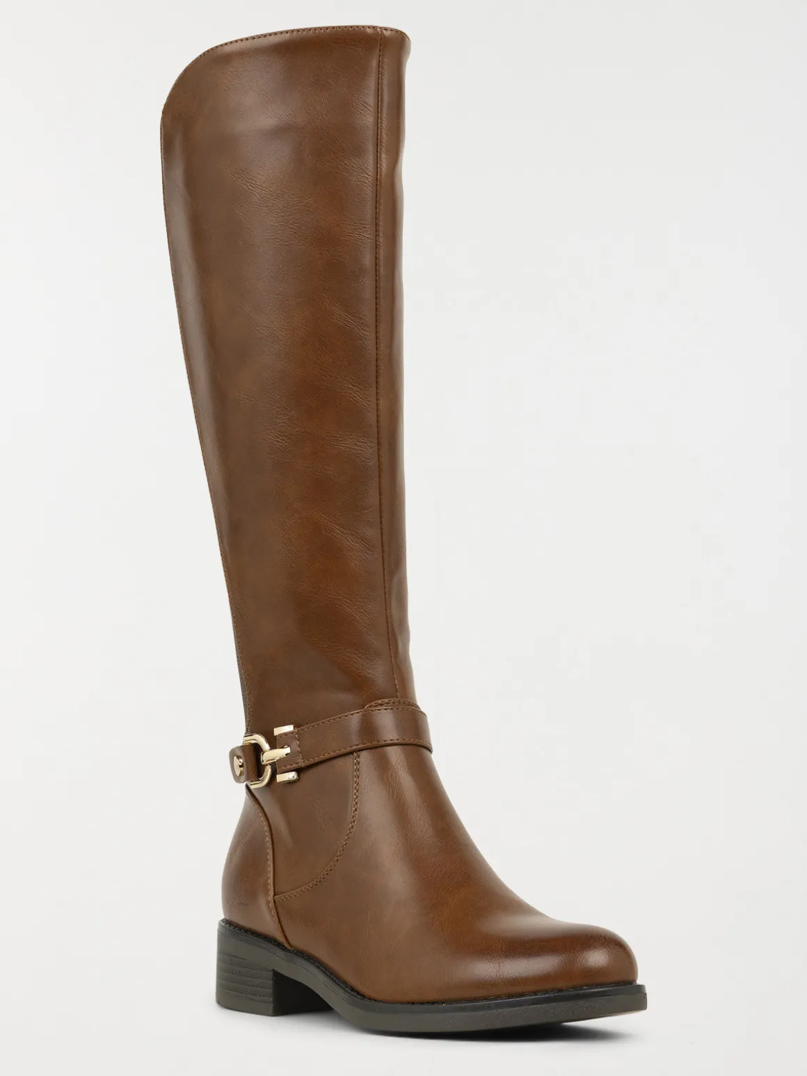 Bottes marrons à talon femme (36-41)