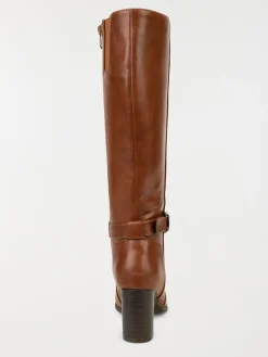 Bottes marrons à talon femme (36-41)
