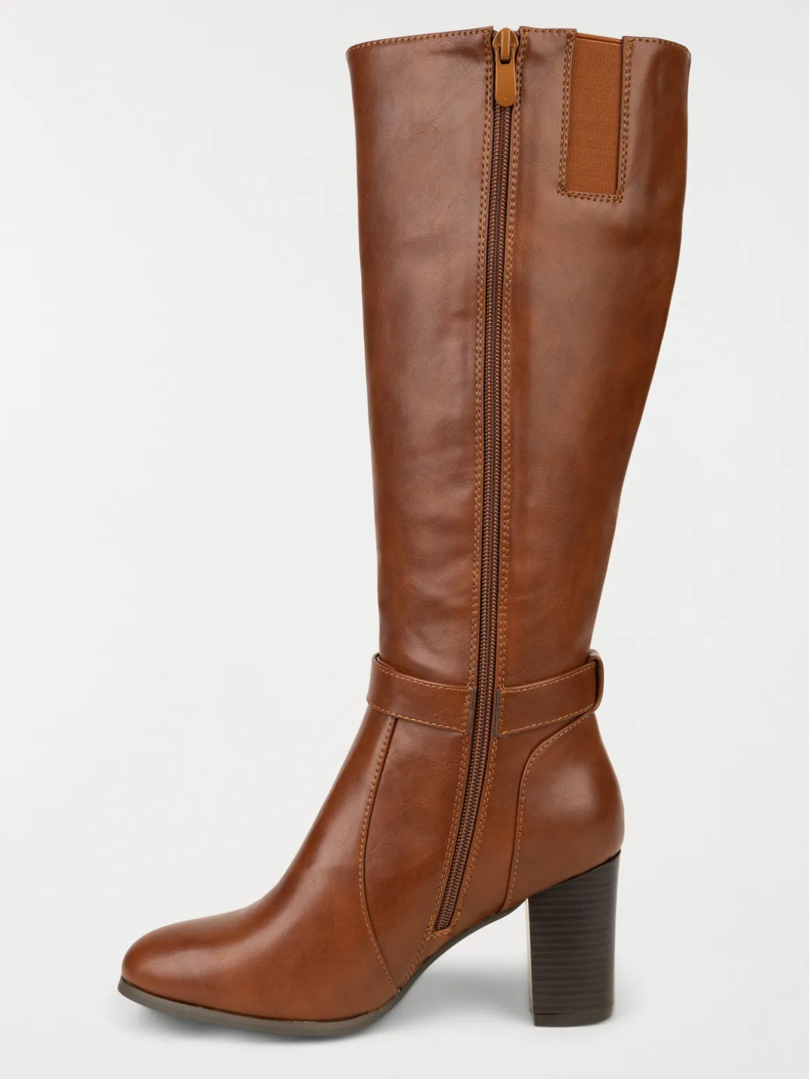 Bottes marrons à talon femme (36-41)