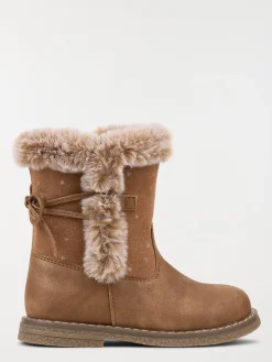 Bottes marrons fourrées fille (25-30)