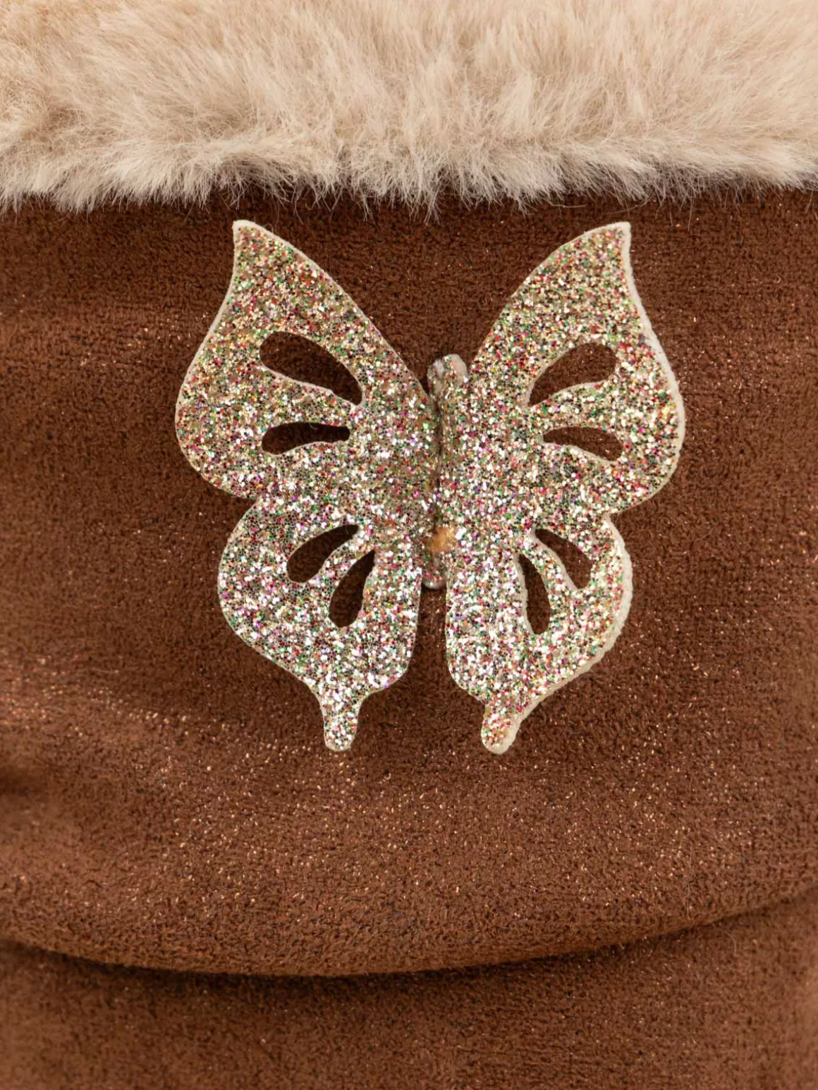 Bottes marrrons papillon fille (25-30)