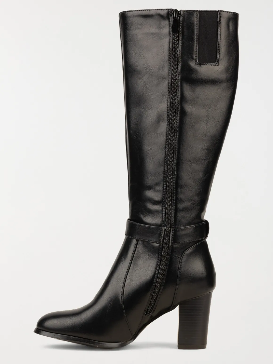 Bottes noires à talon femme (36-41)
