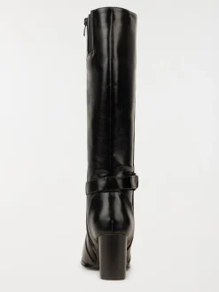 Bottes noires à talon femme (36-41)