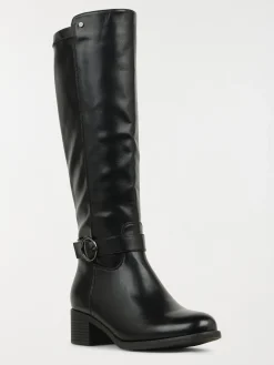 Bottes noires à talon femme (36-41)