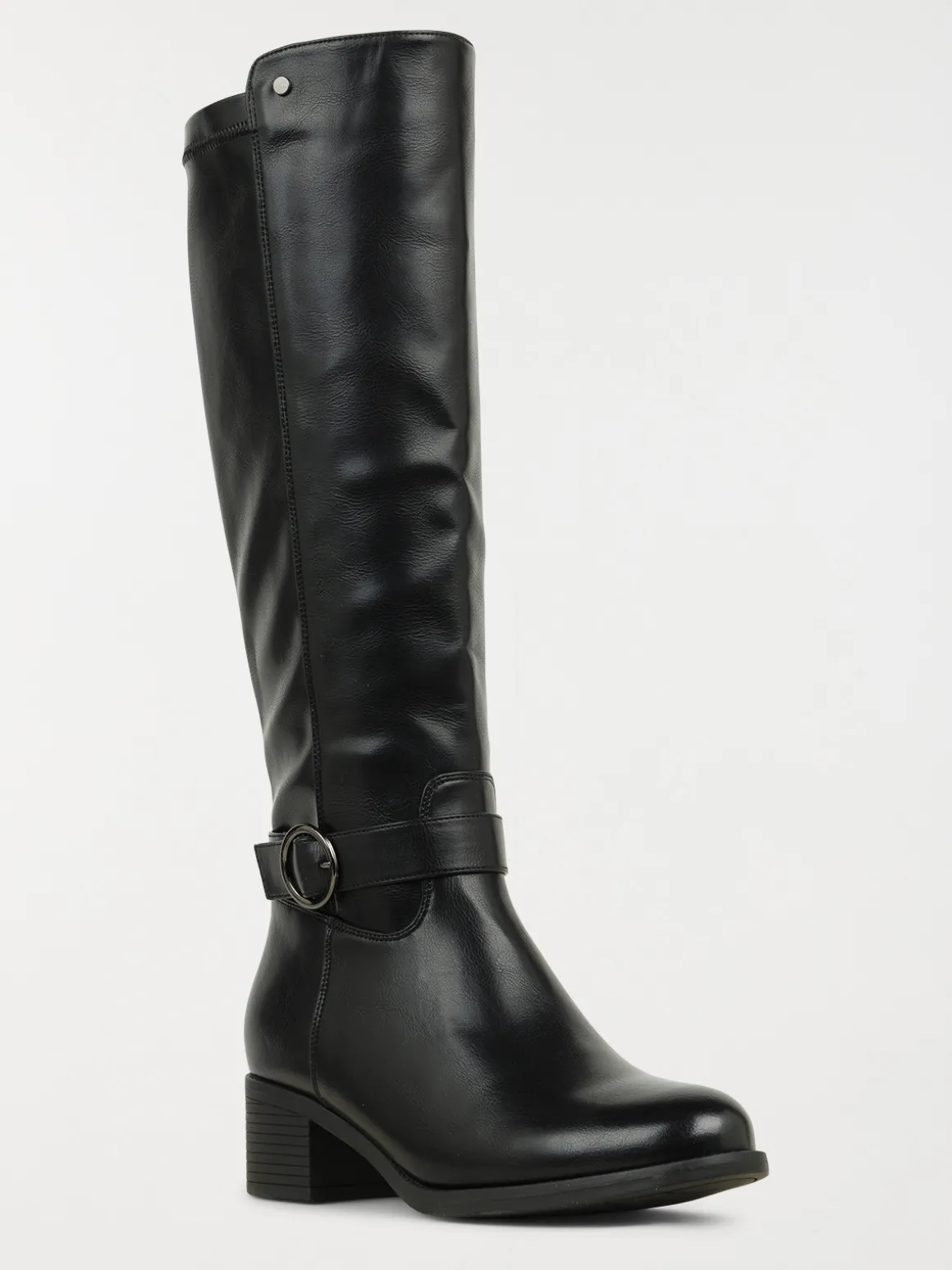 Bottes noires à talon femme (36-41)