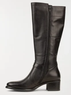 Bottes noires à talon femme (36-41)