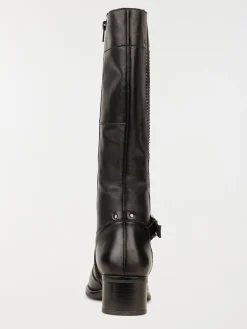 Bottes noires à talon femme (36-41)