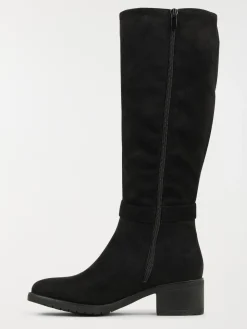 Bottes noires à talon haut femme (36-41)