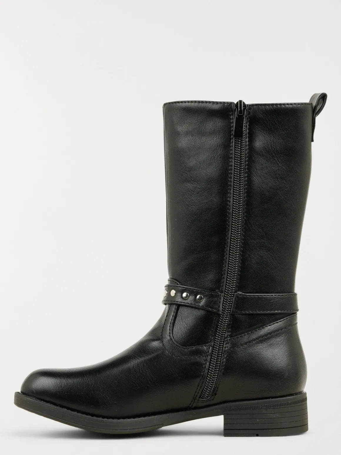 Bottes noires coeurs fille (31-35)