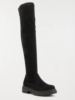 Bottes noires plates femme (36-41)