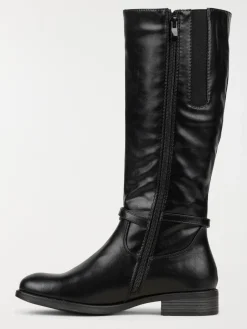 Bottes noires plates femme (36-41)