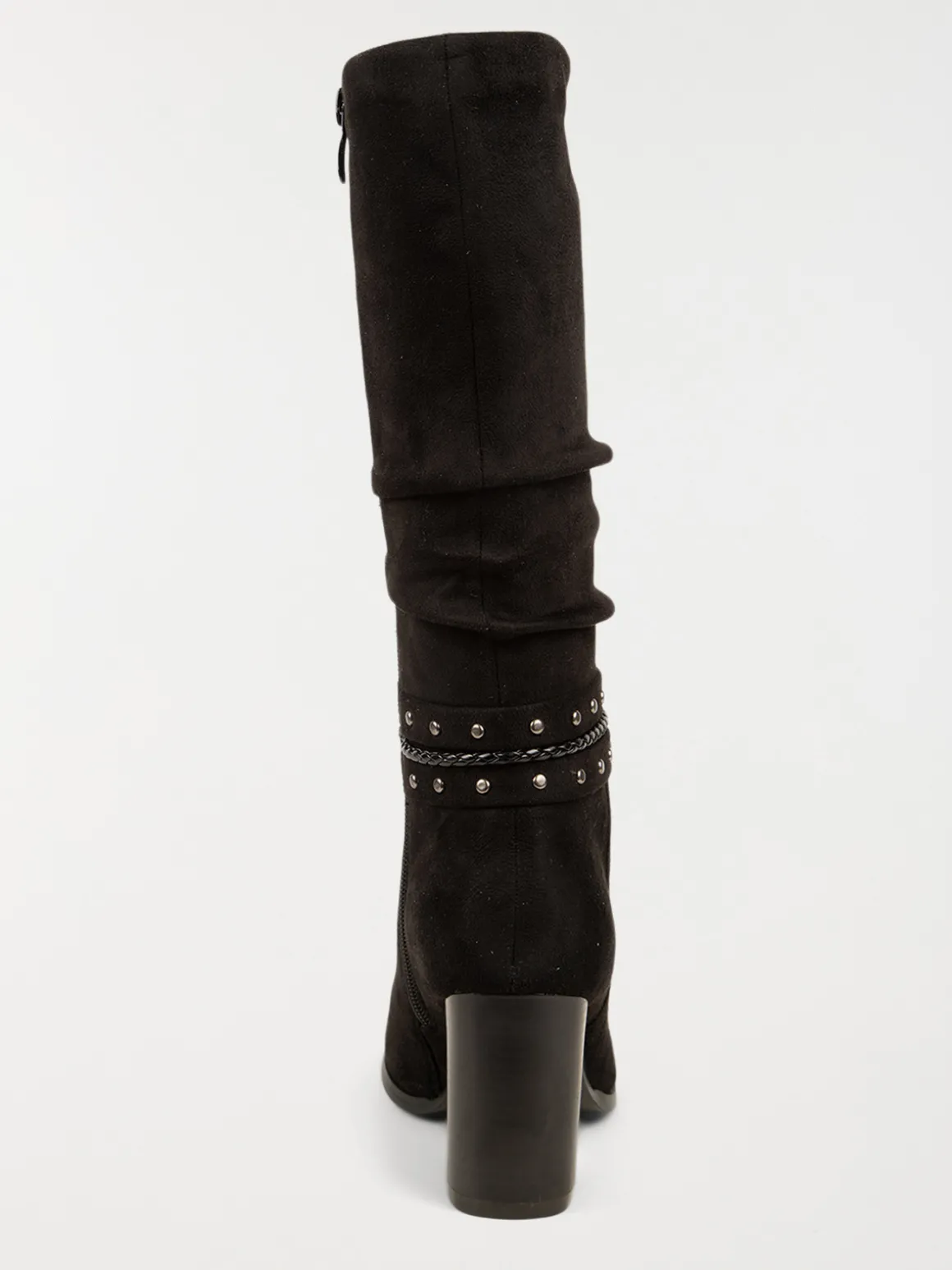 Bottes noires plissées femme (36-41)