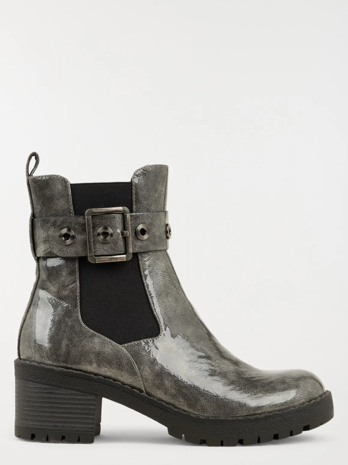 Bottine coloris gris métal femme (36-41)