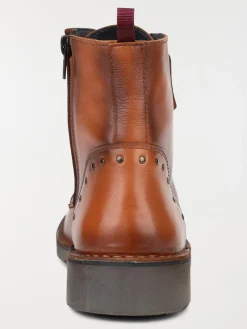 Bottine femme marron dessus cuir (36-41)