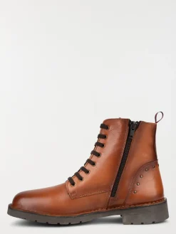 Bottine femme marron dessus cuir (36-41)