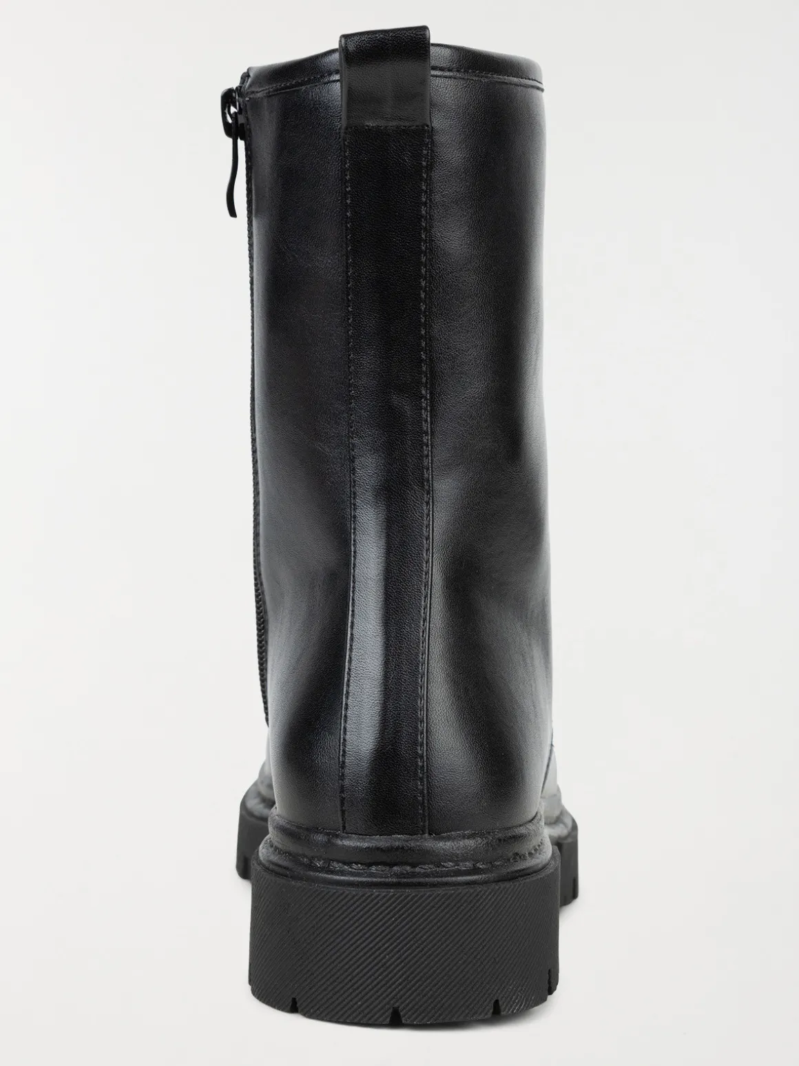 Bottine lacet et zip femme noir (36-41)
