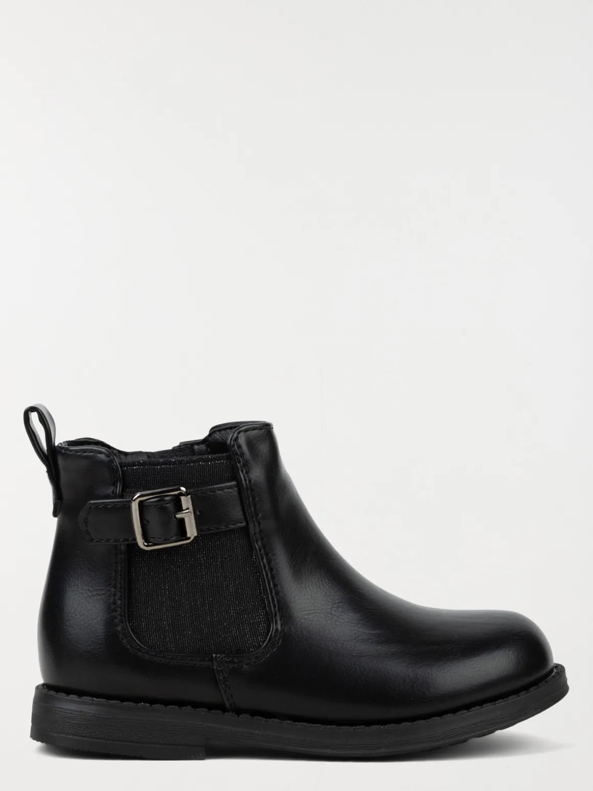 Bottine noire bride fille (24-30)