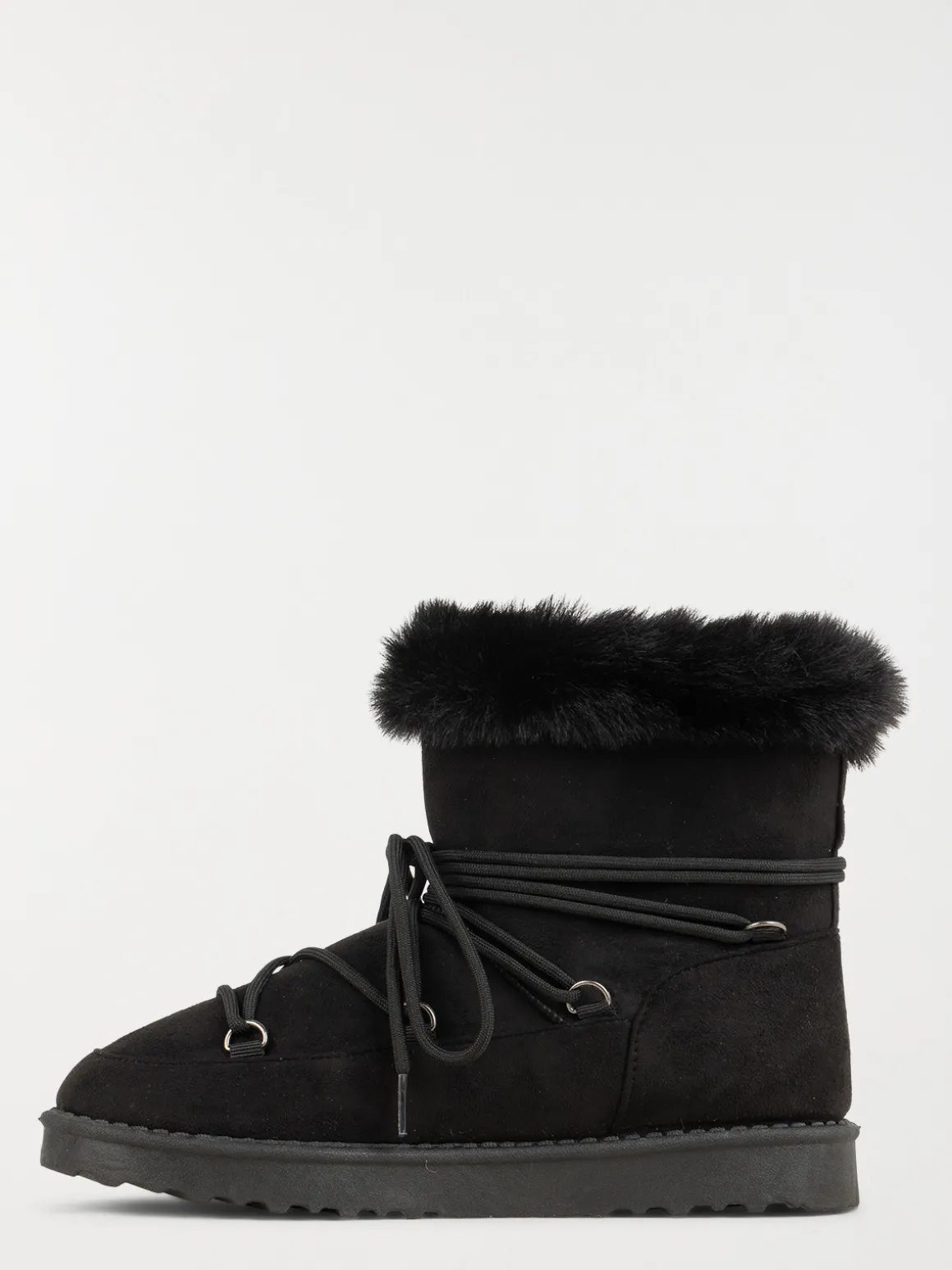 Bottine plate col fourré femme (36-41)