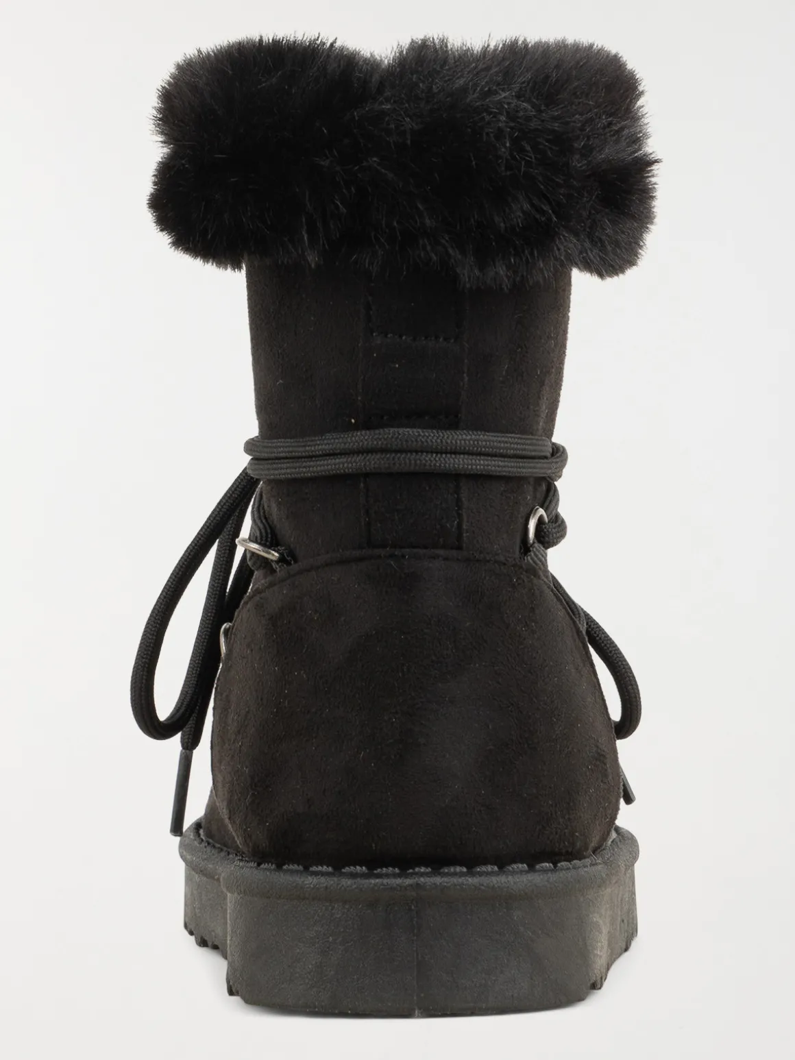 Bottine plate col fourré femme (36-41)