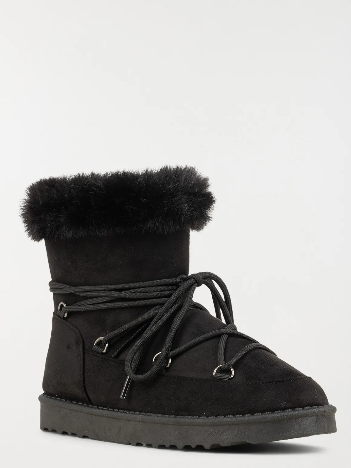 Bottine plate col fourré femme (36-41)
