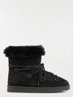 Bottine plate col fourré femme (36-41)