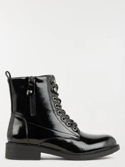 Bottine plate vernie femme (36-41)