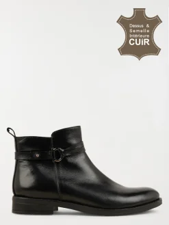 Bottine plate zippée femme (36-41)