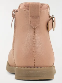 Bottine rose bride fille (24-30)