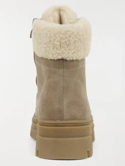 Bottine taupe col fourré femme (36-41)