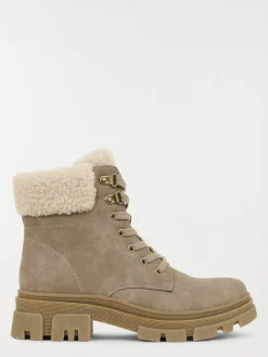Bottine taupe col fourré femme (36-41)