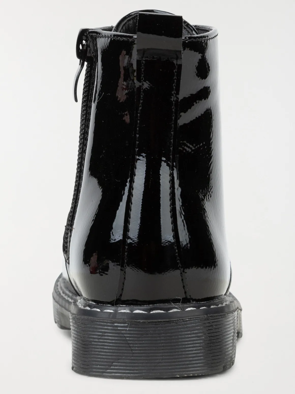 Bottine vernie noire lacet fille (24-30)