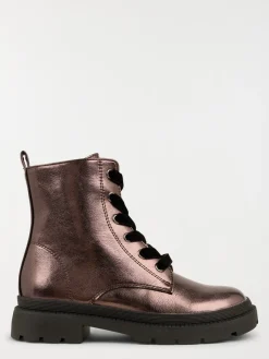 Bottines à lacet argentées fille (31-35)
