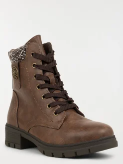 Bottines à lacet femme marron (36-41)