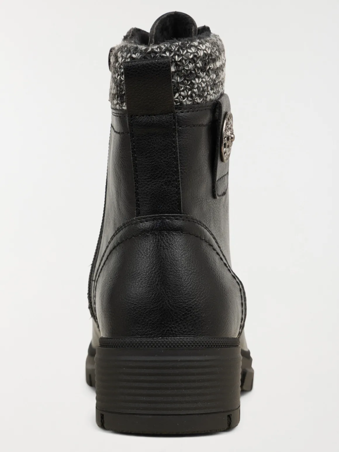Bottines à lacet noires femme (36-41)