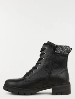 Bottines à lacet noires femme (36-41)