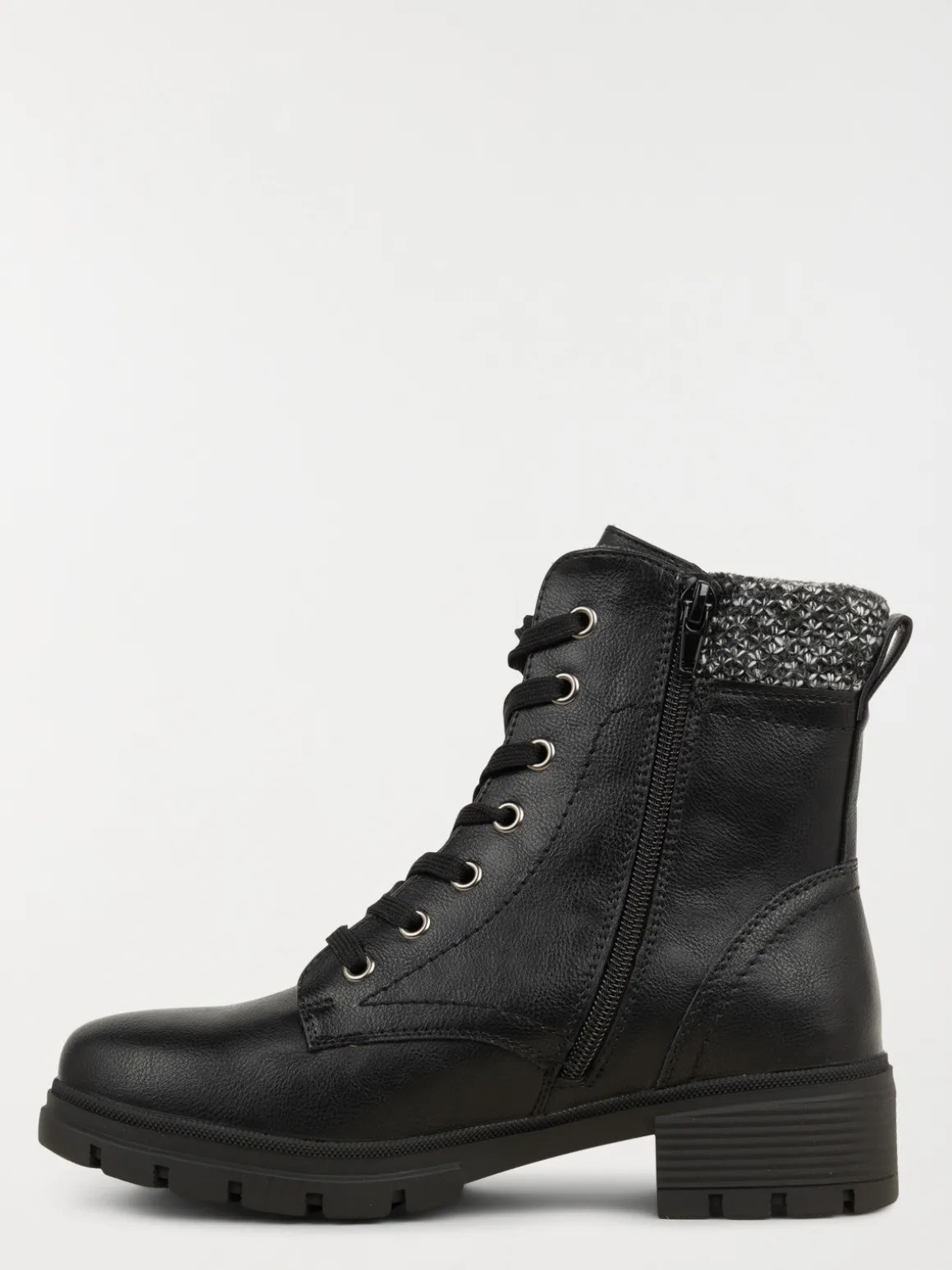Bottines à lacet noires femme (36-41)