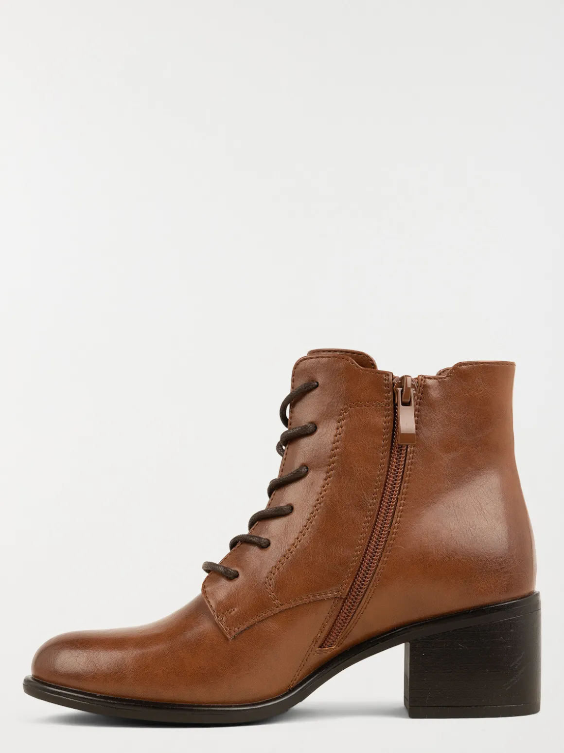 Bottines à lacets femme camel (36-41)