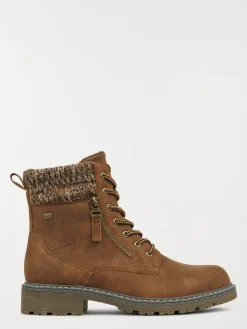 Bottines à lacets marrons femme (36-41)