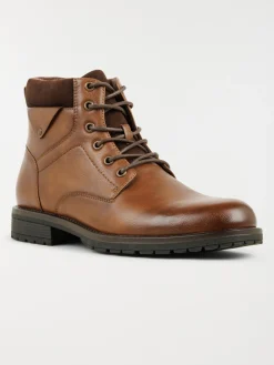 Bottines à lacets tan homme (40-46)