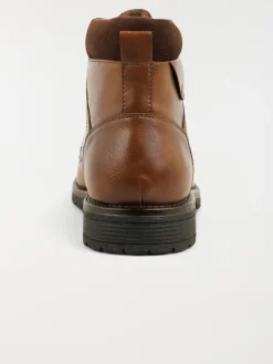Bottines à lacets tan homme (40-46)