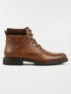 Bottines à lacets tan homme (40-46)