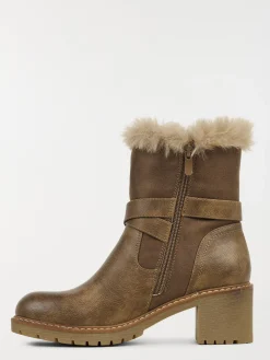 Bottines à talon taupe femme (36-41)
